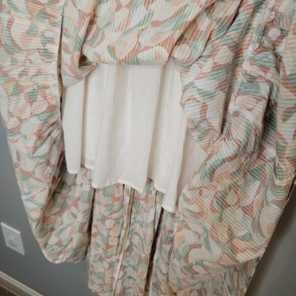 Abercrombie & Fitch Maxi Dress Women's Size‎ XL Knotted Tiered 100 Cotton Summer - Picture 6 of 11